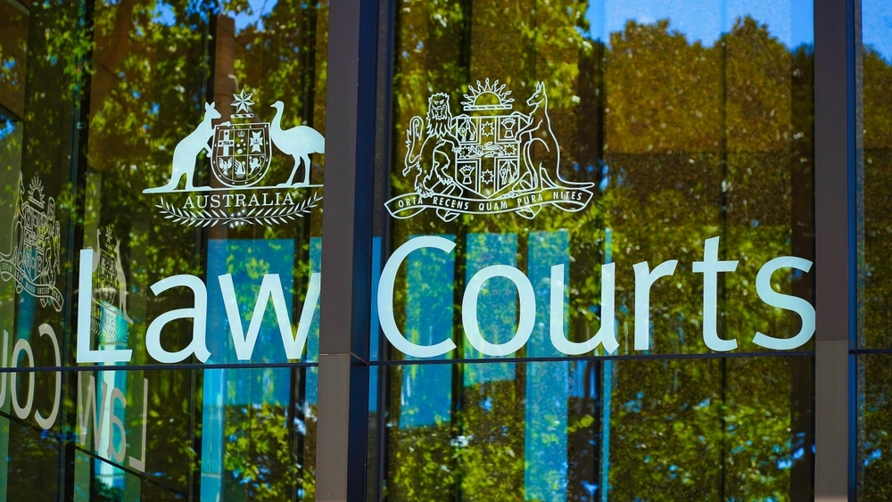 The entrance to the court in New South Wales