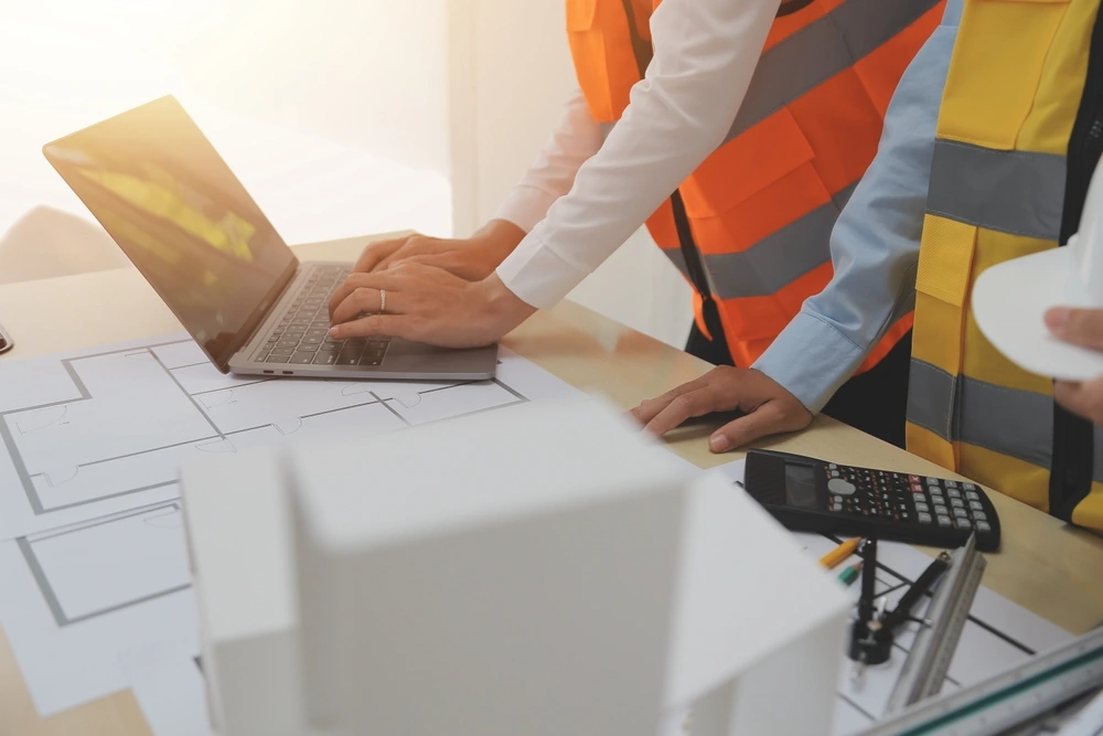 Construction and structure concept of Engineer or architect meeting for project working