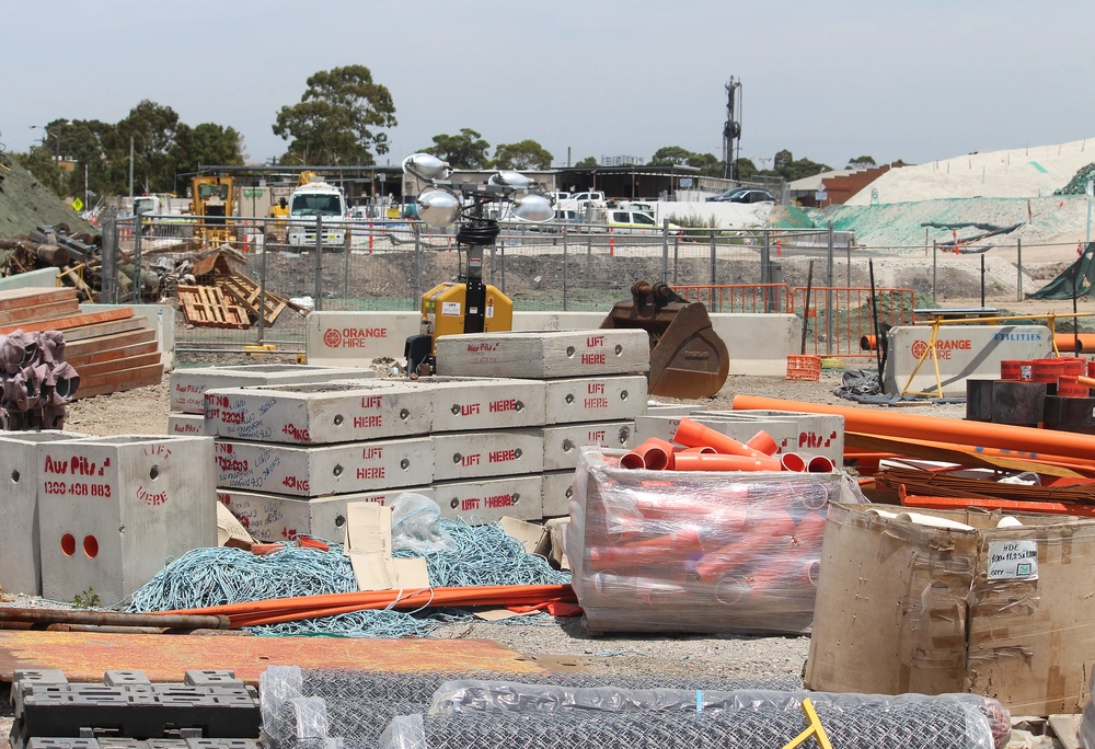 Construction site of Westconnex